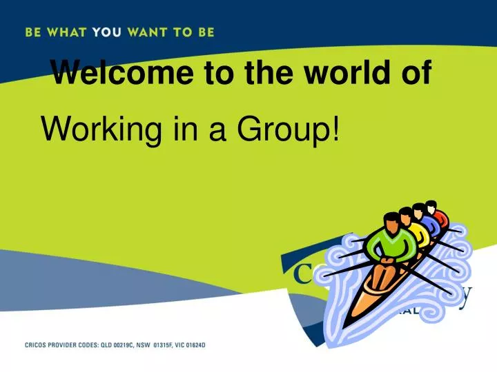 working in a group