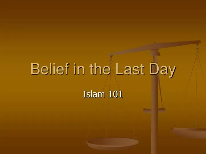 belief in the last day