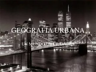 geograf a urbana