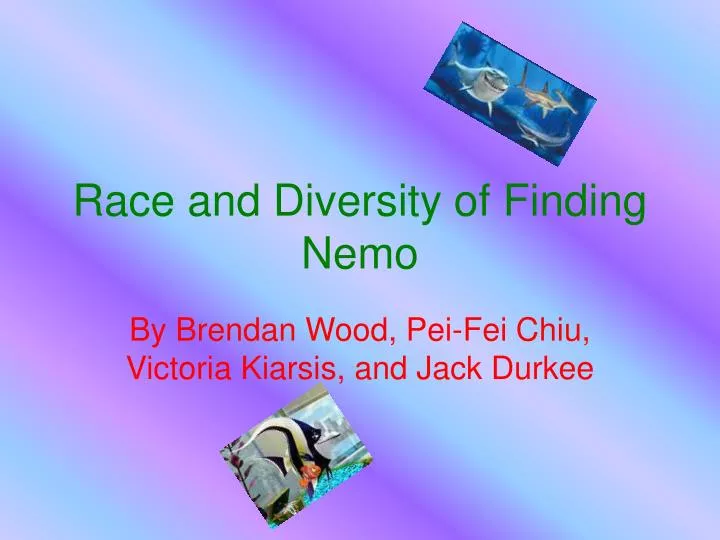 race and diversity of finding nemo