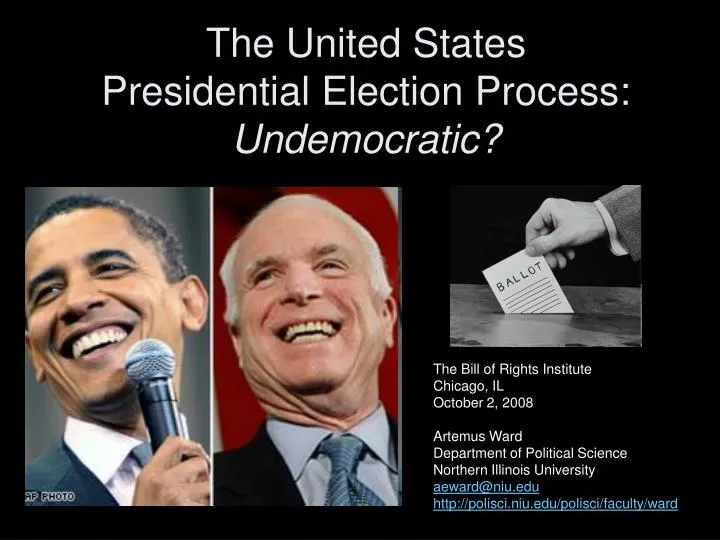 the united states presidential election process undemocratic