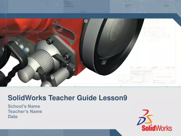 solidworks teacher guide lesson9