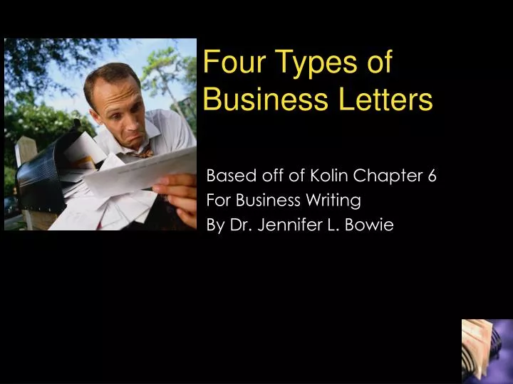four types of business letters