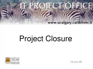 Project Closure