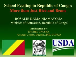 School Feeding in Republic of Congo: More than Just Rice and Beans