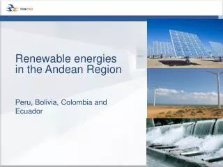 Renewable energies in the Andean Region
