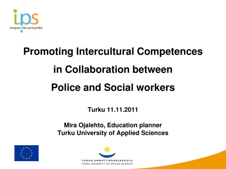 promoting intercultural competences in collaboration between police and social workers