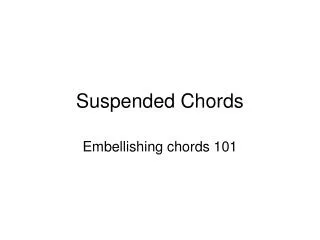 Suspended Chords
