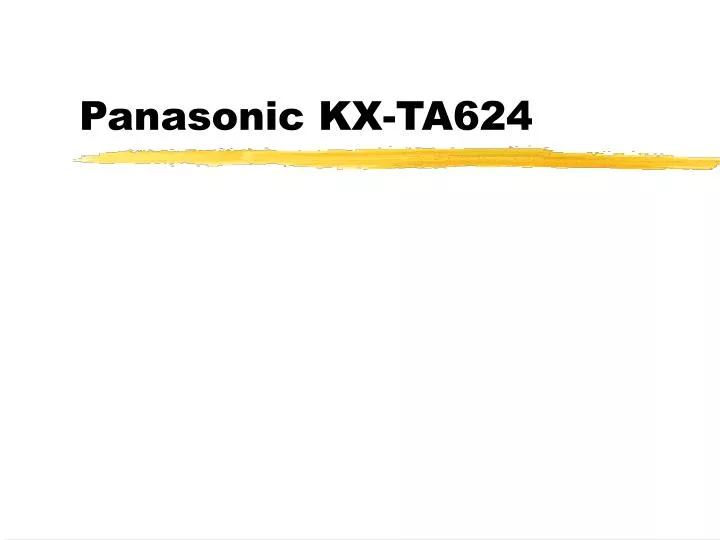 panasonic kx ta624