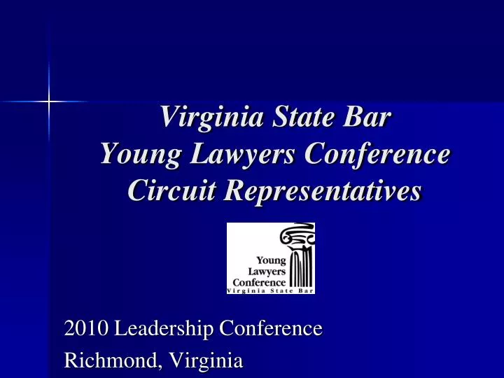 virginia state bar young lawyers conference circuit representatives