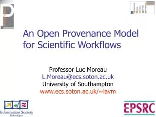 An Open Provenance Model for Scientific Workflows