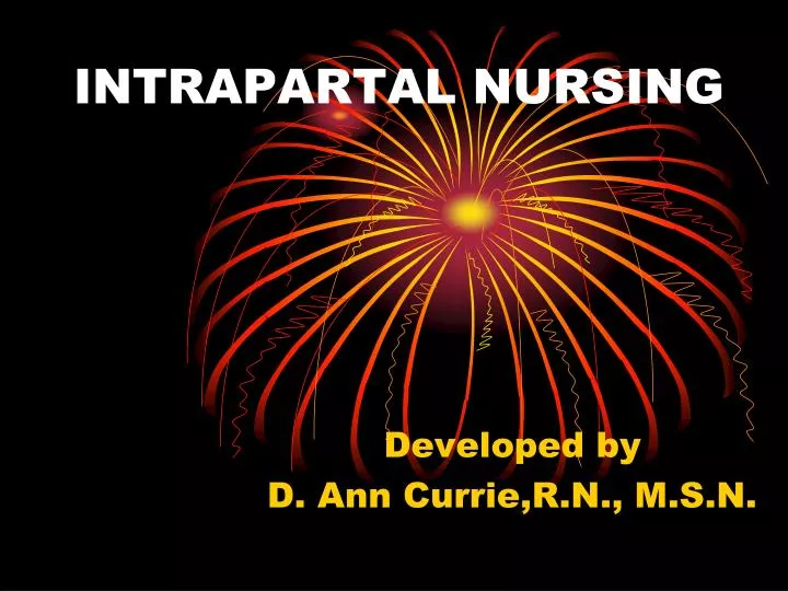 intrapartal nursing