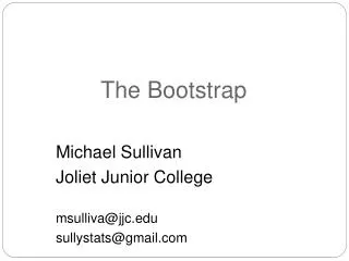 The Bootstrap