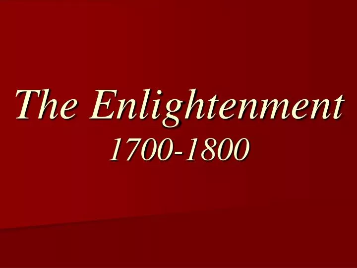 the enlightenment 1700 1800