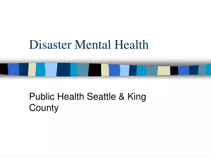 disaster mental health