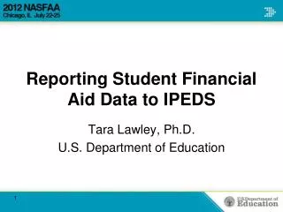 Reporting Student Financial Aid Data to IPEDS