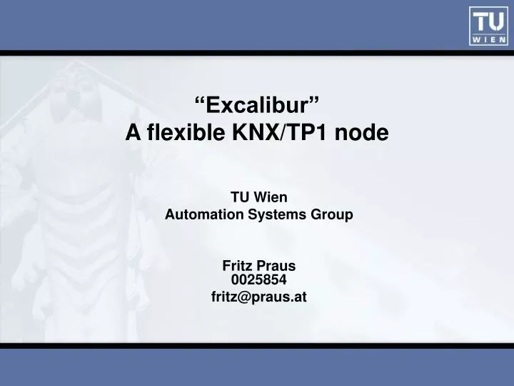 excalibur a flexible knx tp1 node
