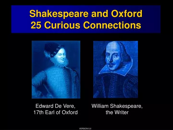 shakespeare and oxford 25 curious connections