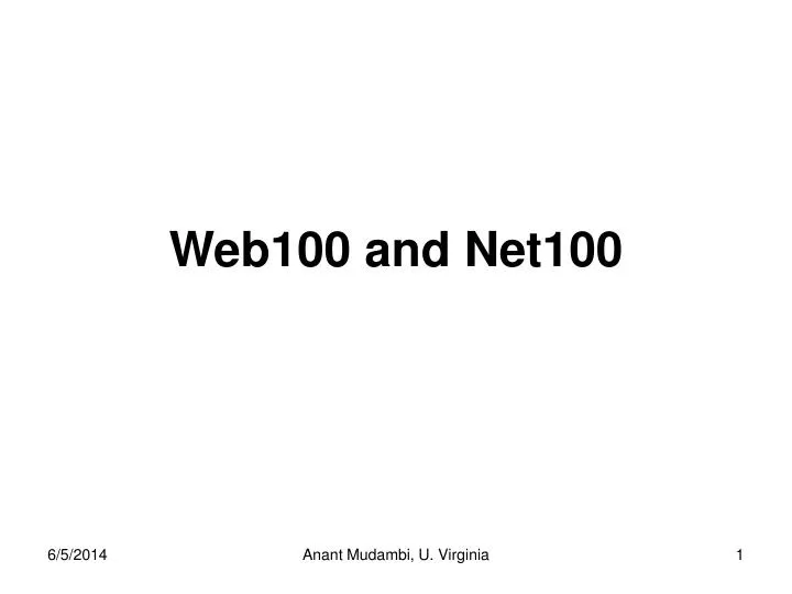 web100 and net100