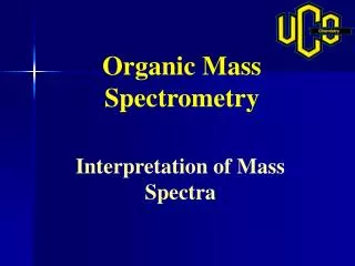 Organic Mass Spectrometry