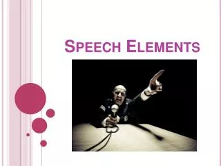 Speech Elements
