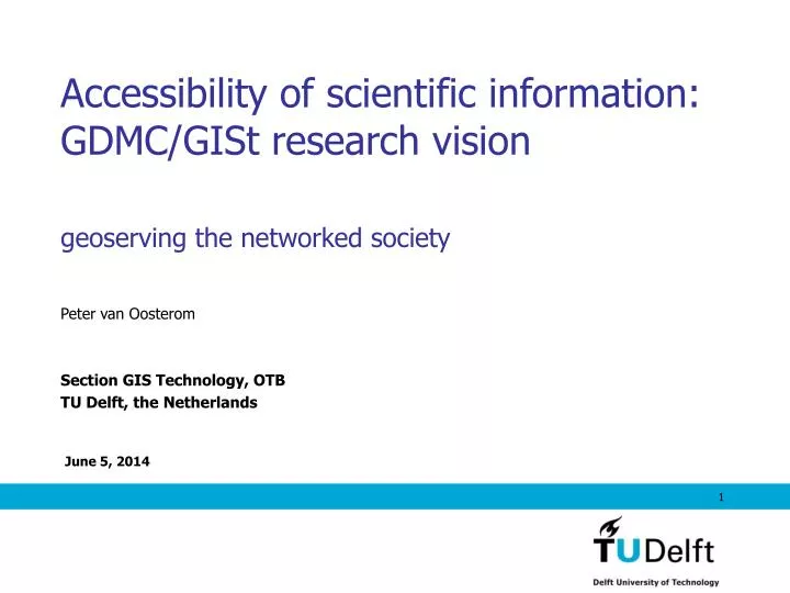 accessibility of scientific information gdmc gist research vision geoserving the networked society