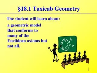§18.1 Taxicab Geometry