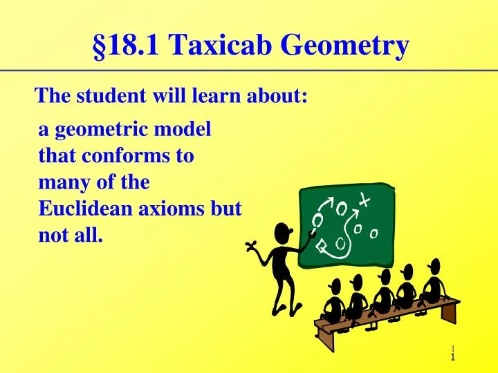 18 1 taxicab geometry