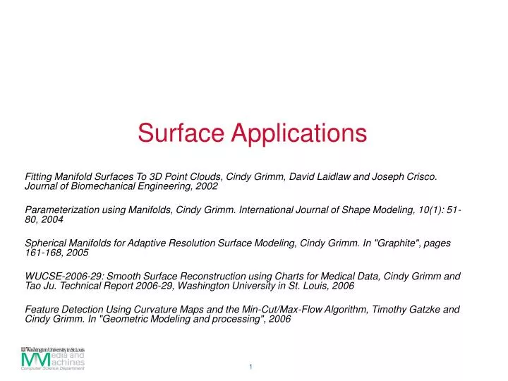 surface applications