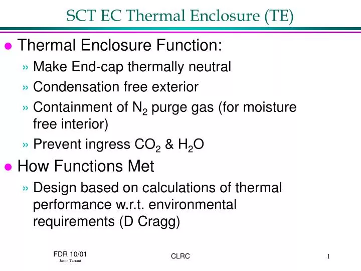 sct ec thermal enclosure te
