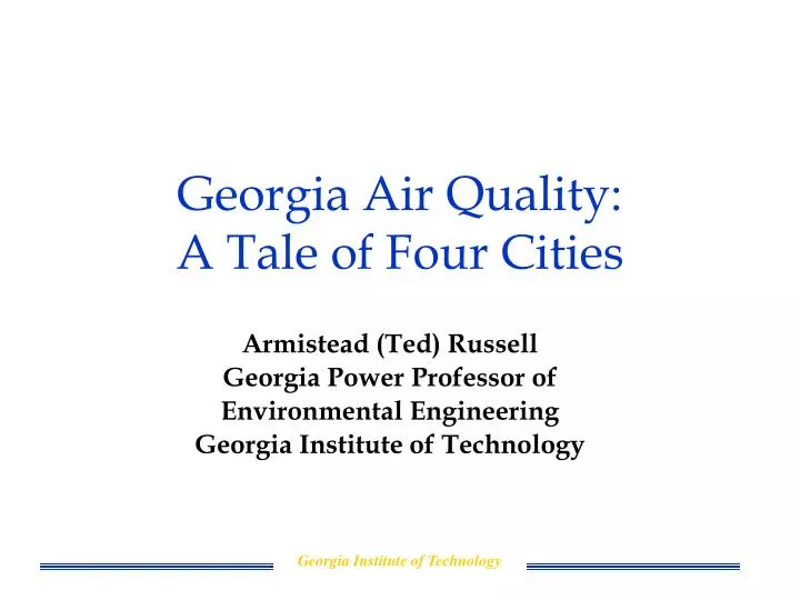 georgia air quality a tale of four cities