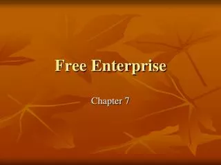 Free Enterprise