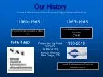 Our History - slide 1