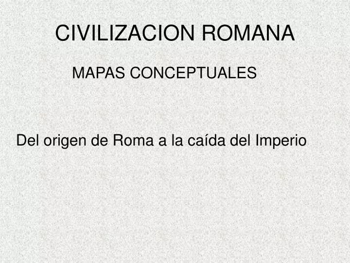 civilizacion romana
