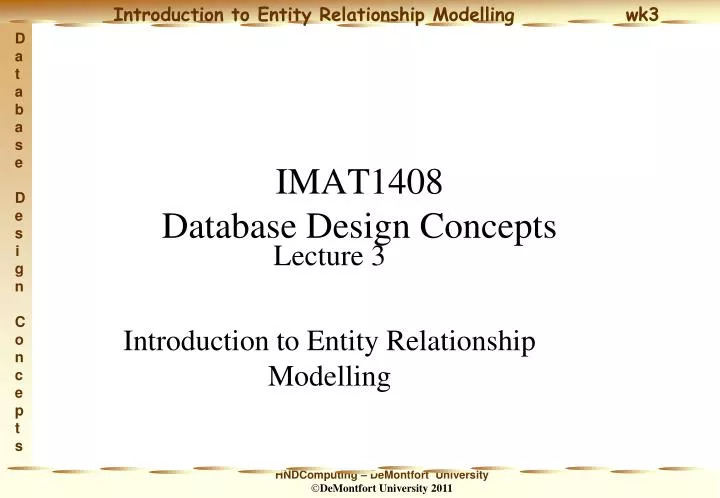 imat1408 database design concepts