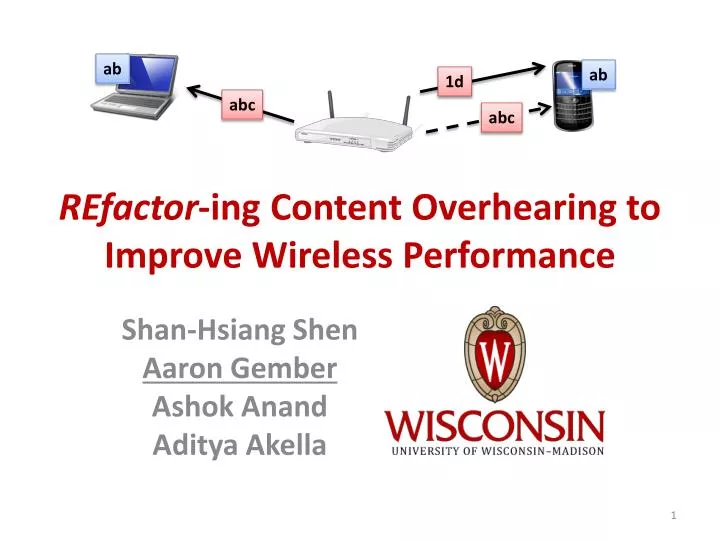 refactor ing content overhearing to improve wireless performance
