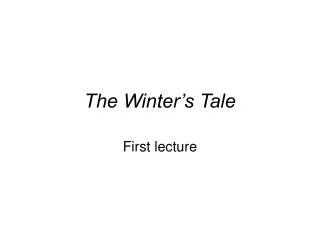 the winter s tale