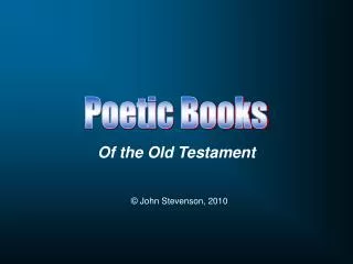 Of the Old Testament