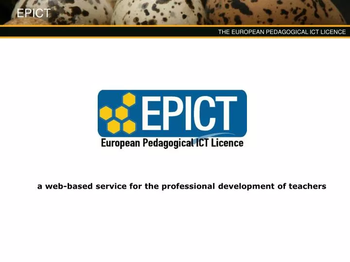 a web based service for the professional development of teachers