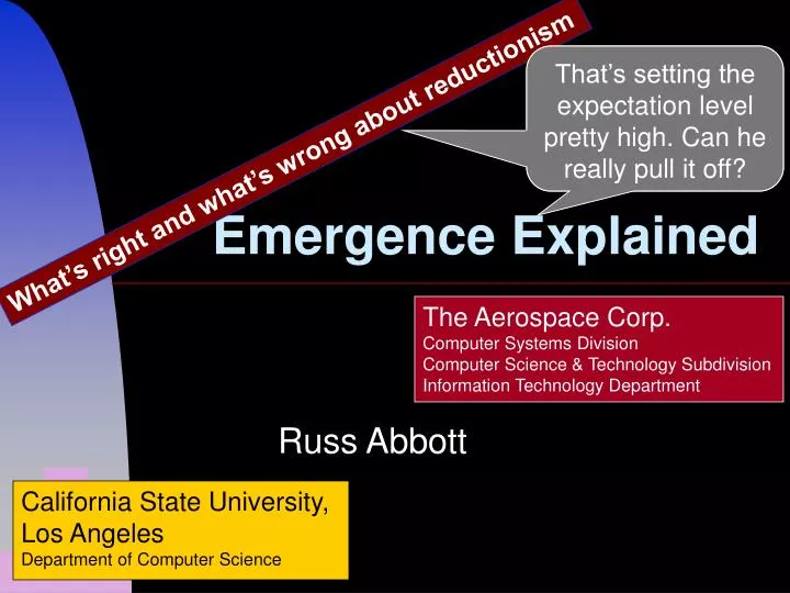 emergence explained