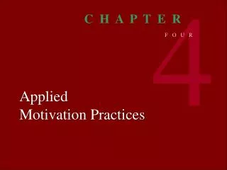 Applied Motivation Practices