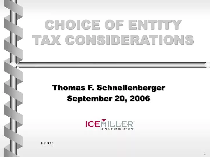 choice of entity tax considerations