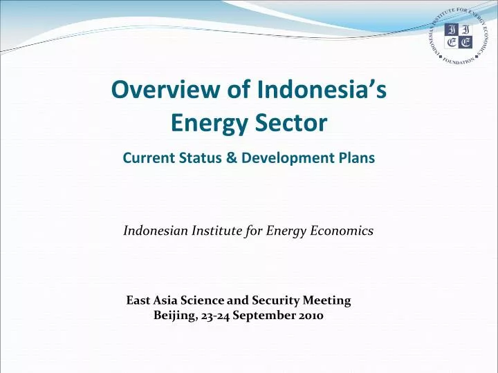 overview of indonesia s energy sector current status development plans