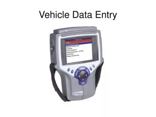 Vehicle Data Entry