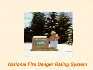 National Fire Danger Rating System