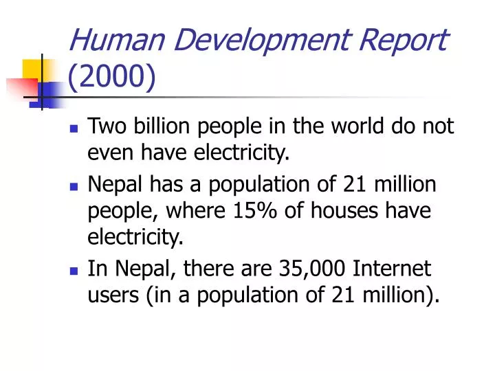 human development report 2000