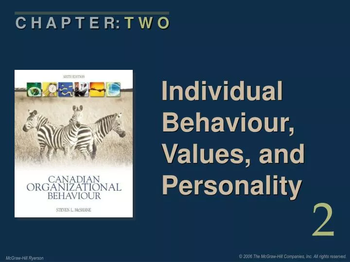 individual behaviour values and personality