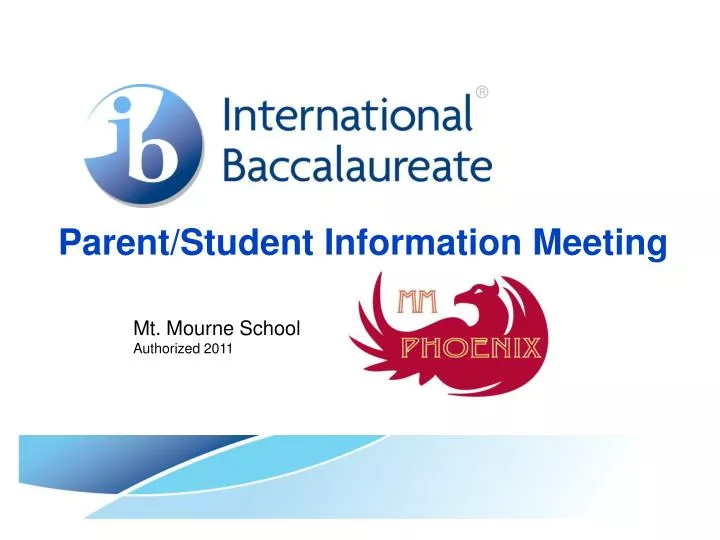 parent student information meeting