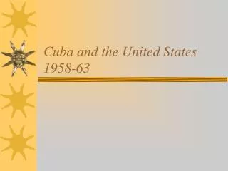 Cuba and the United States 1958-63