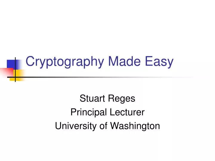 cryptography made easy